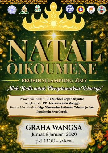 Natal Oikoumene Lampung 2025, Momentum Memperkuat Keluarga dan Kepedulian Sosial